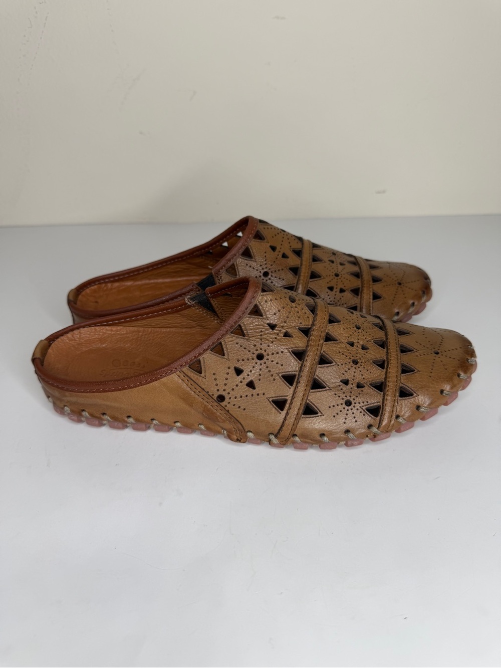 Spring Step Women’s Size 38 US 7 Clogs Leather Slip On Fusalide Mule Flat Shoes